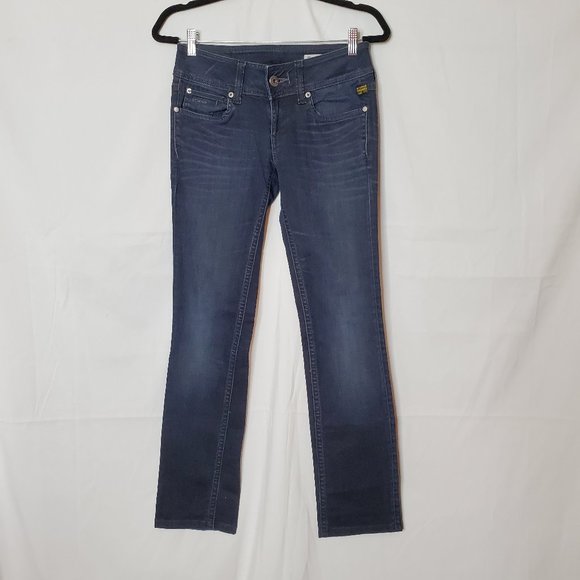 G-Star Originals Raw Denim Straight Leg Jeans 27 - Picture 2 of 13